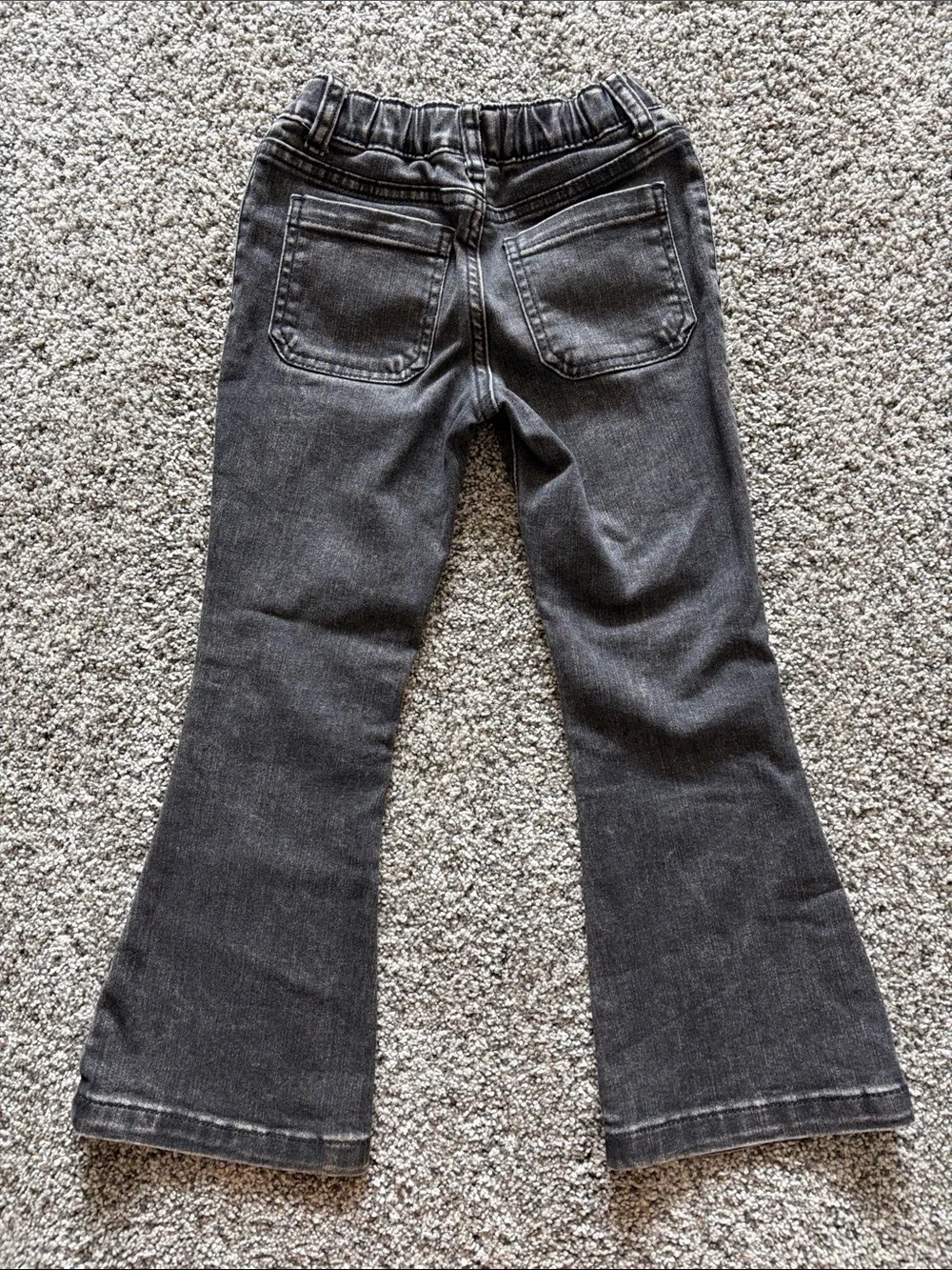 Cat & Jack Black Floral Embroidered Jeans
